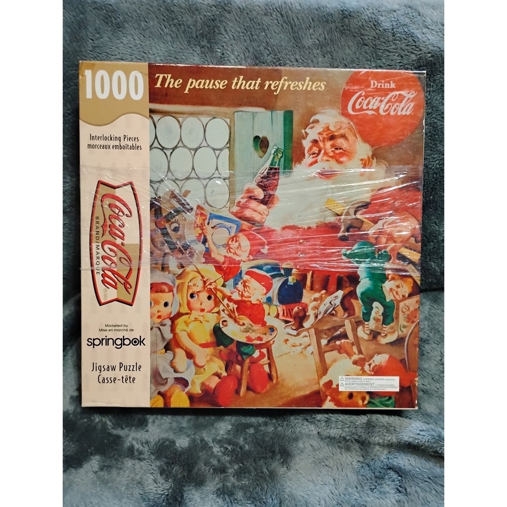 Coca Cola 1000 Interlocking Pieces The Pause That Refreshes Puzzle